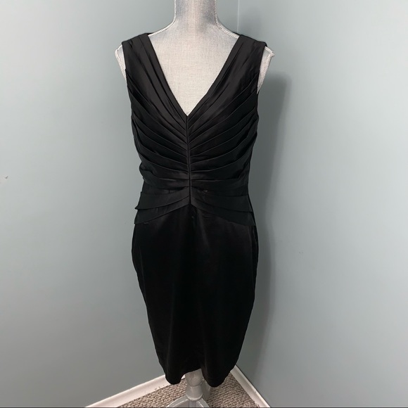 ELLEN TRACY little Black cocktail Dress wedding guest womens size 10 - Picture 1 of 5